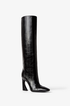 Fendi Stiletto Leather Knee-High Boots – Black