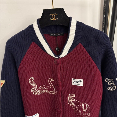Alexander McQueen x Sea Harmony – Varsity Heritage Knit Cardigan