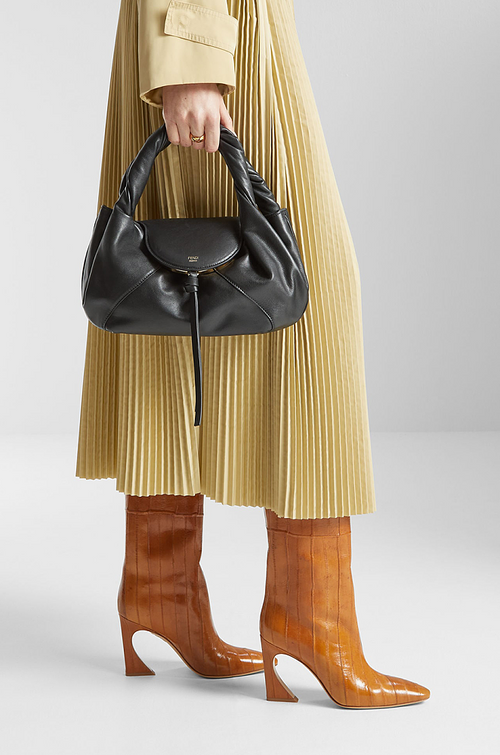 Fendi Stiletto Leather Knee-High Boots – Caramello