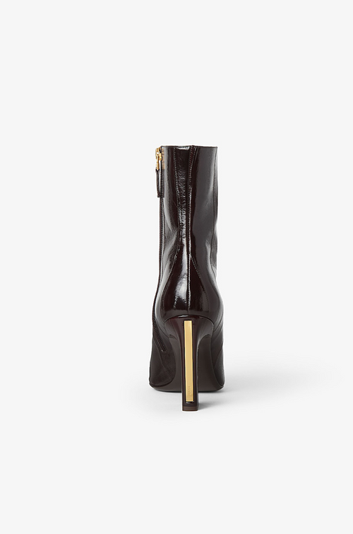 Fendi Bordeaux Allure Sculpted Ankle Boot