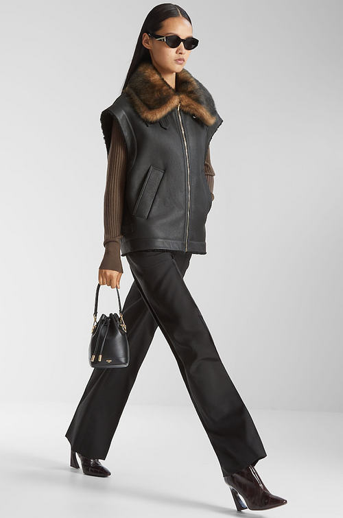 Fendi Bordeaux Allure Sculpted Ankle Boot