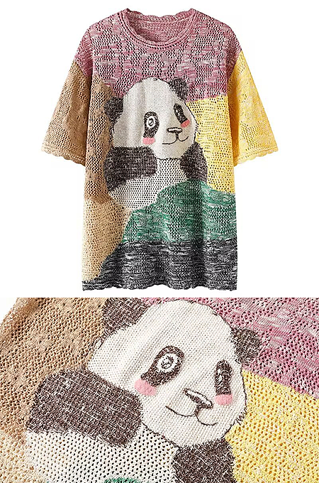 'Zarayah' Panda Sweater Top