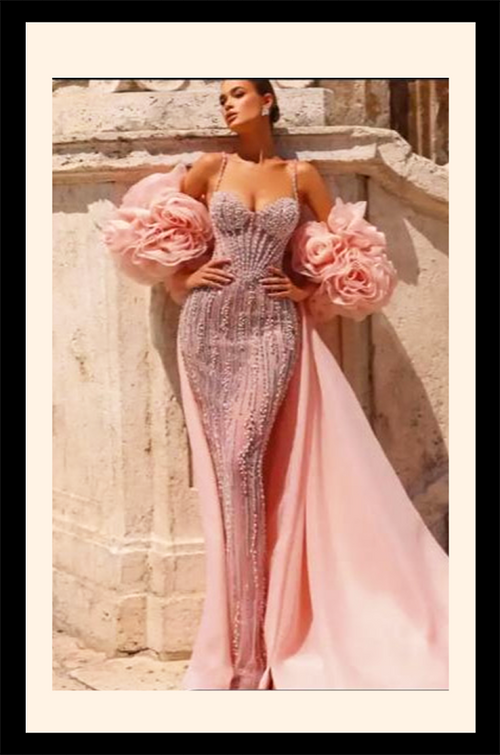 “Rosalinde d’Amour” Luxe Edition Crystal-Corseted Gown – Velour de Luxe Collection