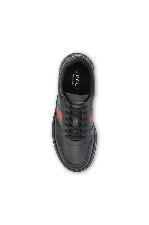 Gucci Web-Stripe Black Supreme Sneakers