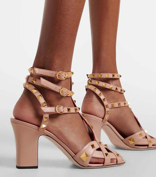 Valentino Garavani Rockstud Leather 60mm City Sandals