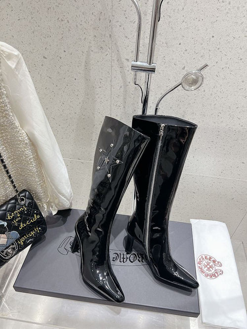 Chrome Heart Heel Boots