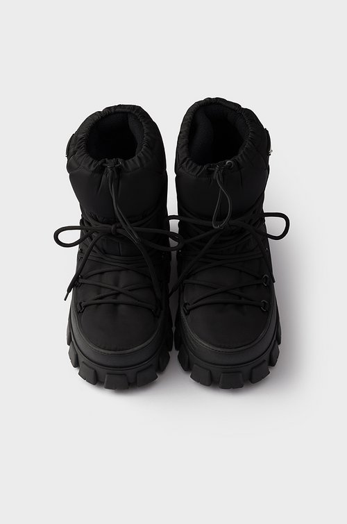 Prada Re-Nylon Gabardine Après Ski Booties in Black