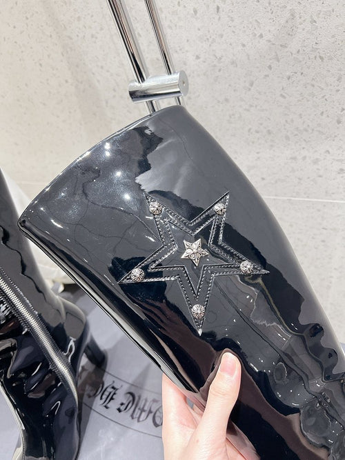 Chrome Heart Heel Boots