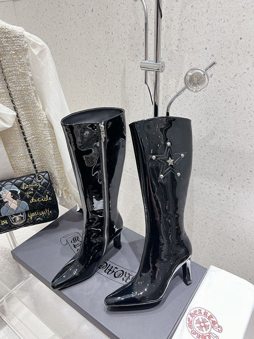 Chrome Heart Heel Boots
