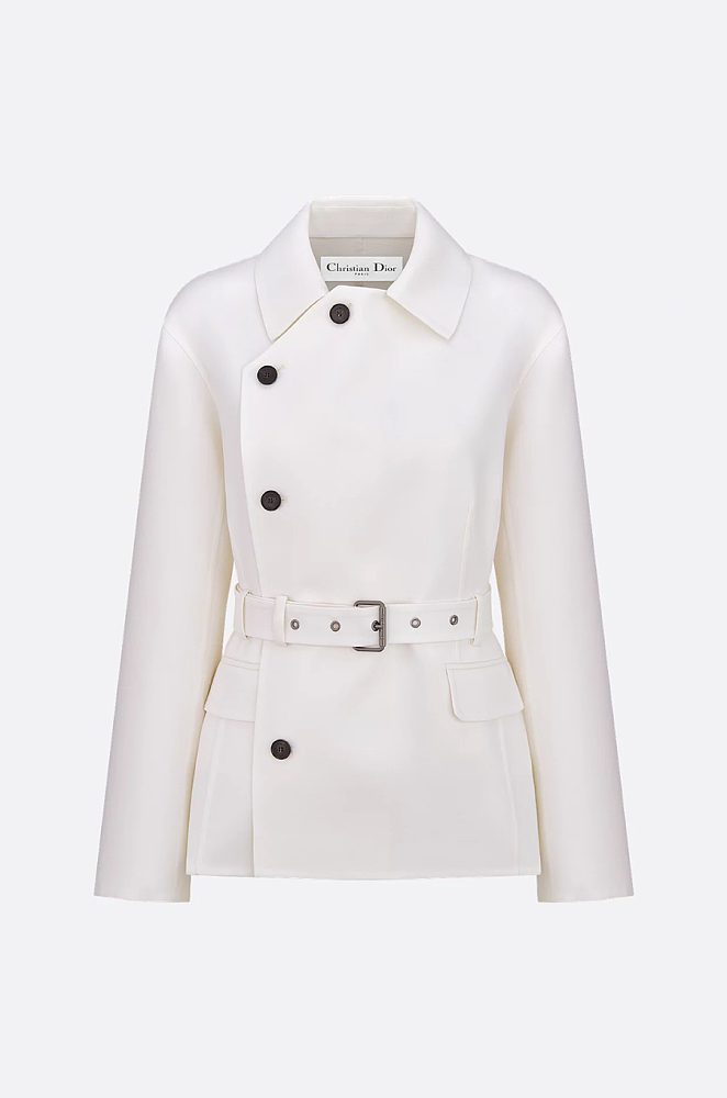 Dior Ivory Belted Mini Trench Jacket – LUXE LIVING FASHIONS