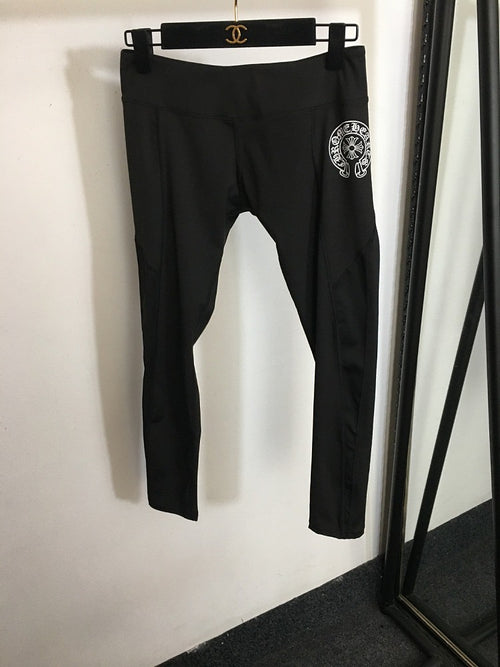 Chrome Hearts Stretch Logo Legging Set – Black