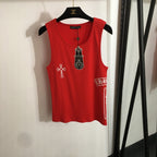 Chrome Hearts Designed Tank – Red