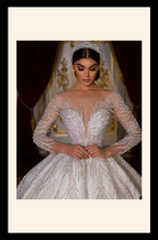 “Éclat d’Opaline” Luxe Edition Crystal Embroidered Ball Gown – Vows on the Runway Collection
