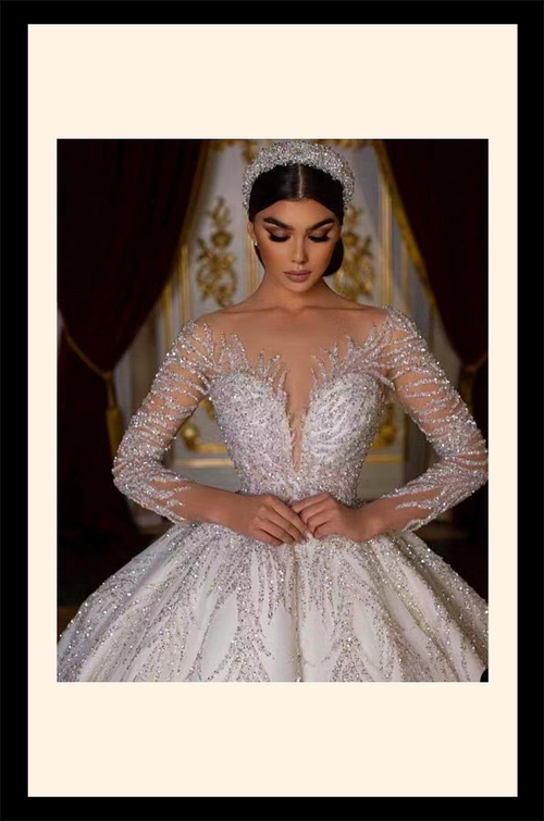 “Éclat d’Opaline” Luxe Edition Crystal Embroidered Ball Gown – Vows on the Runway Collection