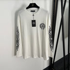 Chrome Hearts Long Sleeve Tee with Crest Emblem