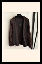 Fendi Chocolate Monogram Satin Shirt