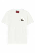 Gucci Embellished GG Crest Cotton T-Shirt – White