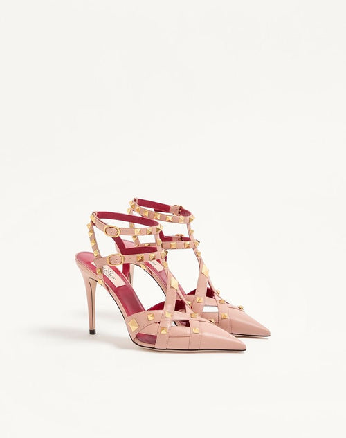 VALENTINO GARAVANI ROCKSTUD CAGED PUMPS