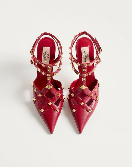 VALENTINO GARAVANI ROCKSTUD CAGED PUMPS
