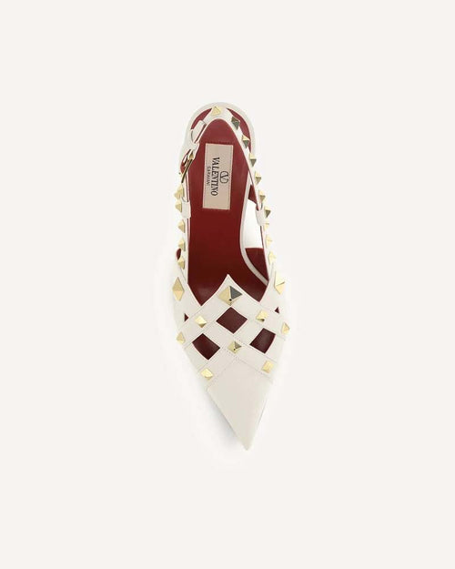 VALENTINO GARAVANI ROCKSTUD SLINGBACK PUMPS