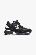 Chanel Quilted Calfskin & Mesh Sneakers – Noir Blanc Edition