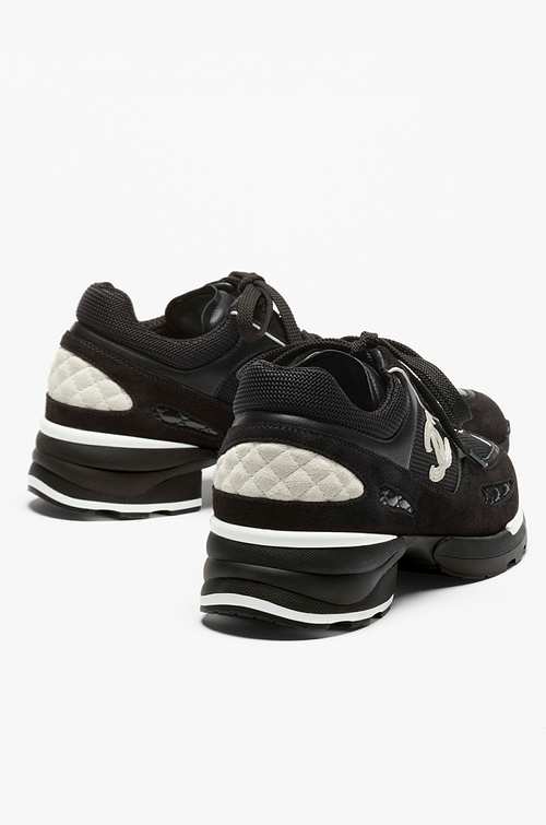 Chanel Quilted Calfskin & Mesh Sneakers – Noir Blanc Edition