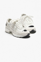 Chanel Quilted Calfskin & Mesh Sneakers – Blanc Éclat Edition