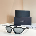 Prada Symbole Oval Sculpt Sunglasses – Luxe Shield Collection