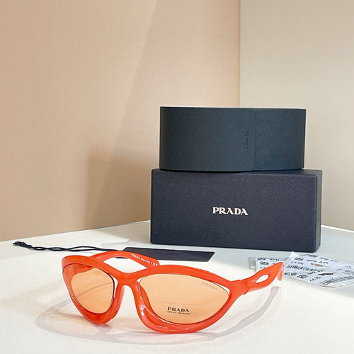 Prada Symbole Oval Sculpt Sunglasses – Luxe Shield Collection