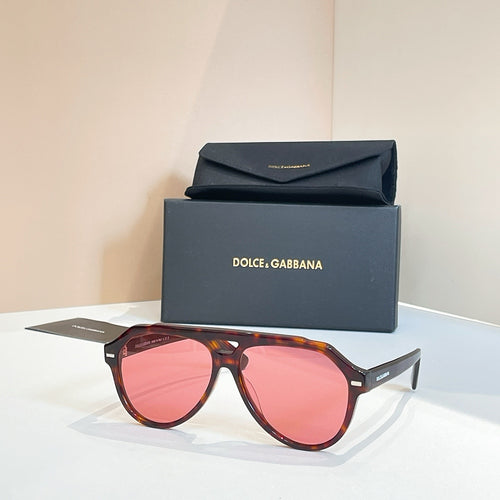 Dolce & Gabbana Oversized Geometric Shield Sunglasses – Luxe Vision Series