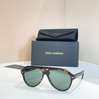Dolce & Gabbana Oversized Geometric Shield Sunglasses – Luxe Vision Series