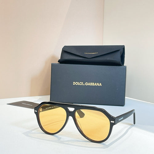 Dolce & Gabbana Oversized Geometric Shield Sunglasses – Luxe Vision Series