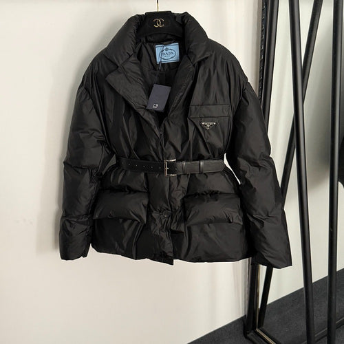 Prada Belted Re-Nylon Puffer Blazer – Iconic Milano Edition
