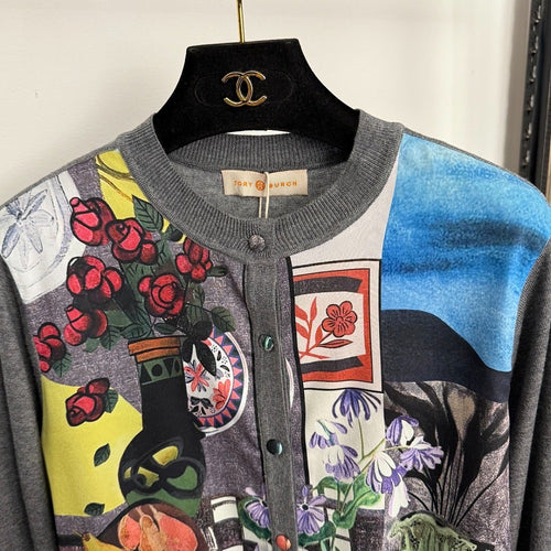 Tory Burch “Atelier Naturel” Printed Knit Top – Collector’s Edition