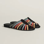 HERMÈS Roseraie Dégradé Ankle-Wrap Sandals