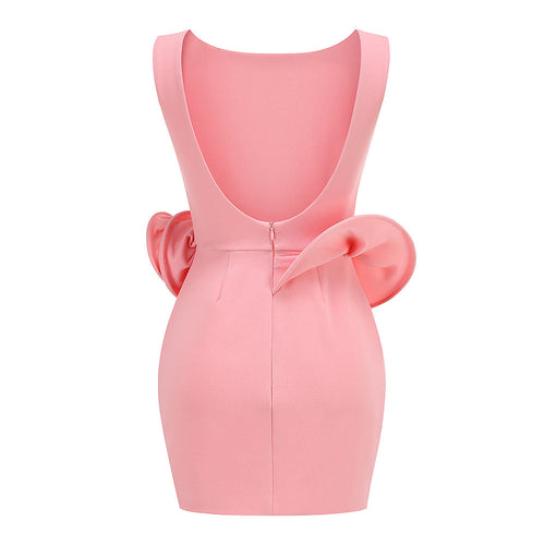 ROSE ASCENDANT™ Sculpted Rose Mini Dress