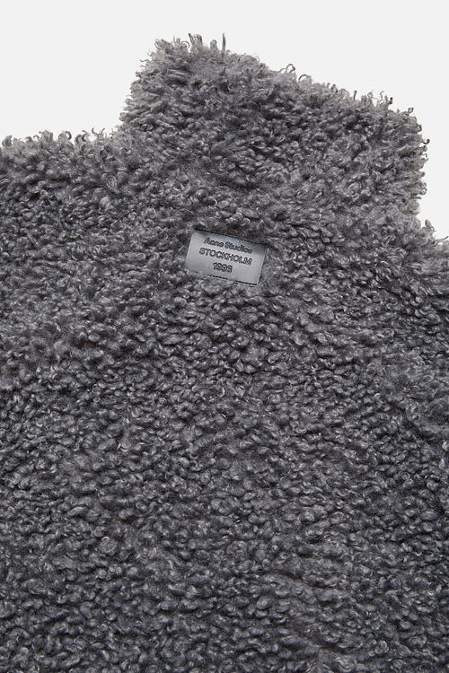 Acne Studios Shearling-Effect High Collar Jacket