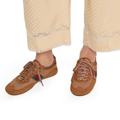Gucci Knit Web Stripe Sneakers