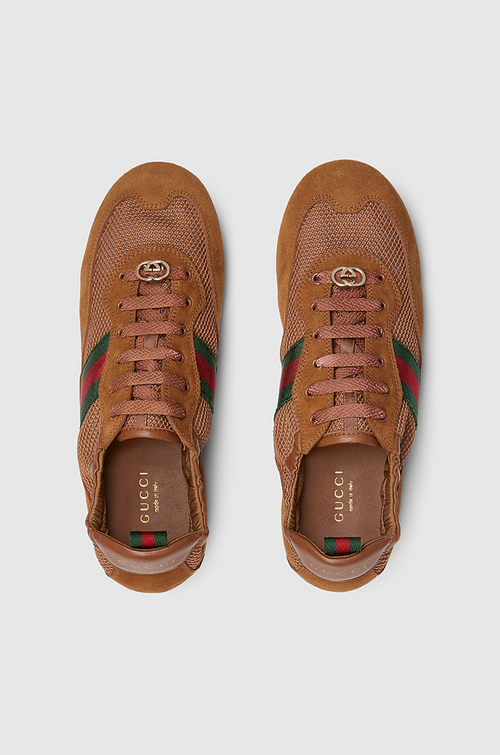 Gucci Knit Web Stripe Sneakers