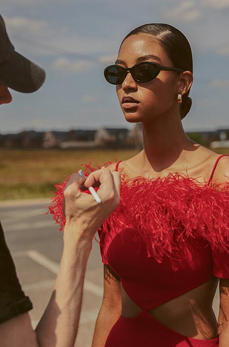 Niva Rouge Éclat’ Luxury Dress