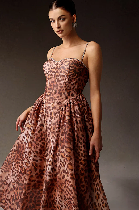 'Aurelius' Lux Leopard Dress