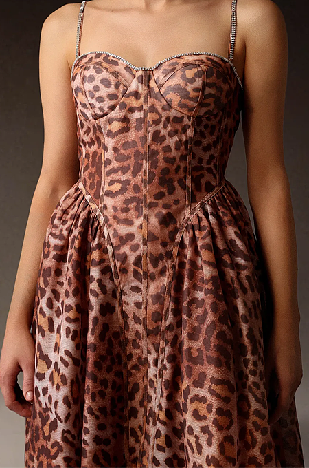 'Aurelius' Lux Leopard Dress