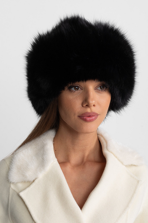 “Valka Noire” Luxe Fur Aviator Hat