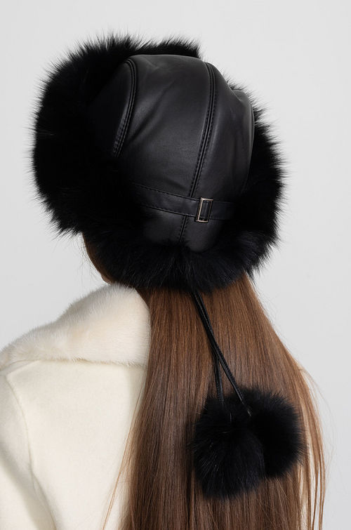 “Valka Noire” Luxe Fur Aviator Hat