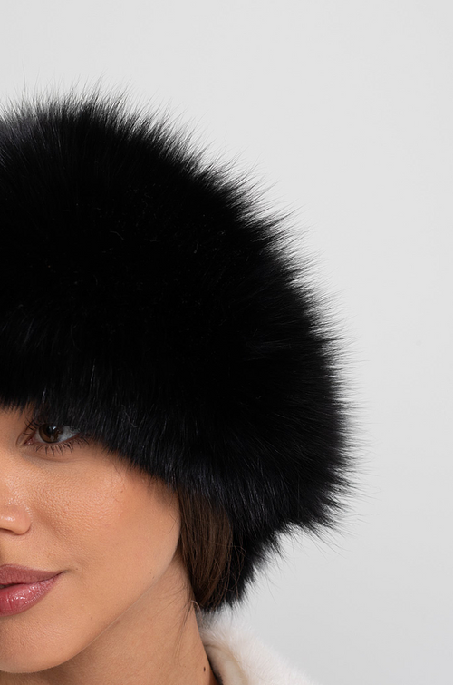 “Valka Noire” Luxe Fur Aviator Hat