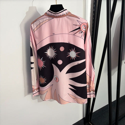EMILIO PUCCI “ROSA CELESTIA” Silk Lounge Set