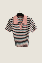 Coco Pastel Knit Polo – Luxe Edition