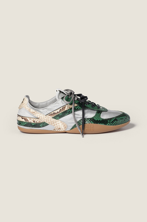 Miu Miu Verde Python Low-Top Sneakers – Luxe Edition
