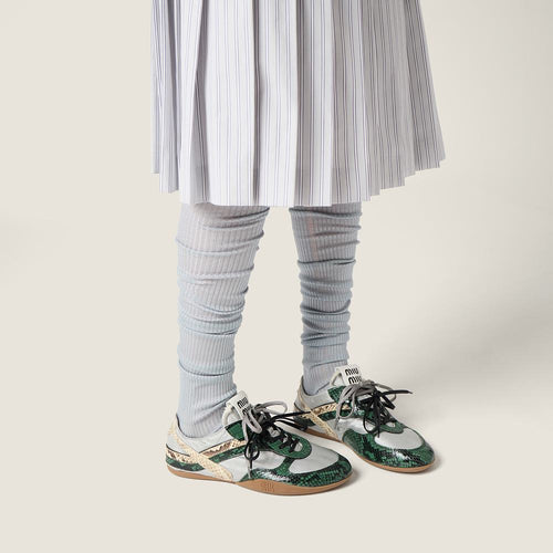 Miu Miu Verde Python Low-Top Sneakers – Luxe Edition