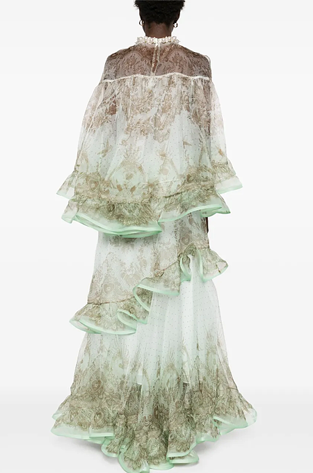 Élan de Lotus Silk Skirt Set